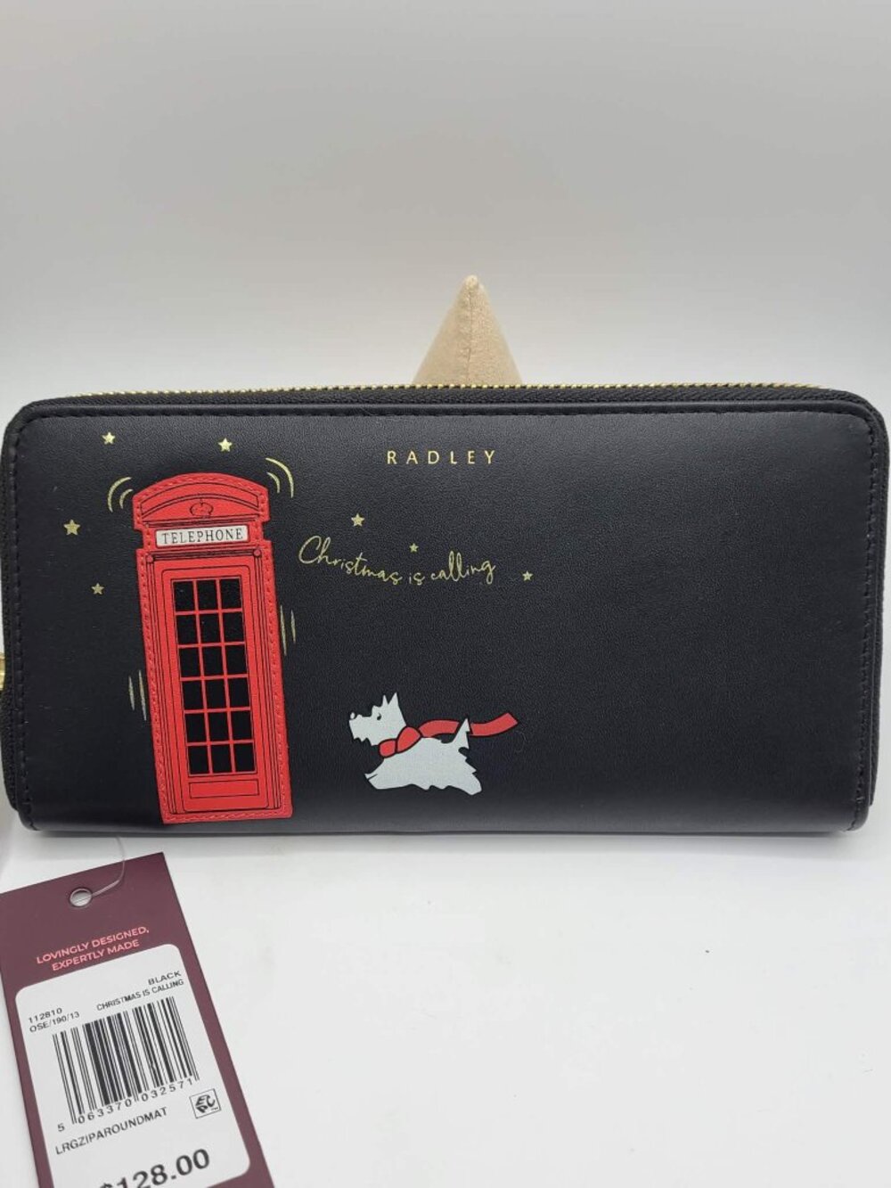 Radley London Christmas is Calling Large Zip Around Wallet NWT